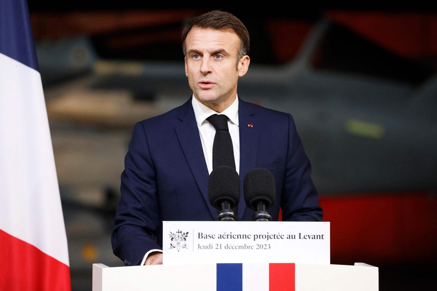 Macron expresses 'great concern' about Gaza Catholic parish