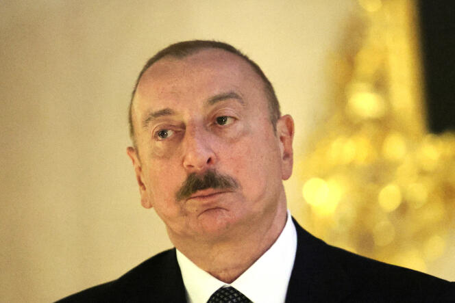 Presidente de Azerbaiyán Ilham Aliyev el 26 de diciembre de 2023.