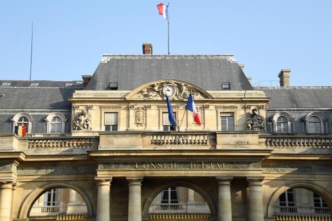 L’entrée du Conseil d’Etat, le 18 octobre 2018, sur la place du Palais Royal, à Paris.
