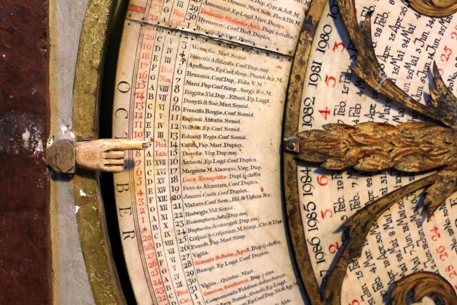 Calendario astronómico de la catedral de Lyon.
