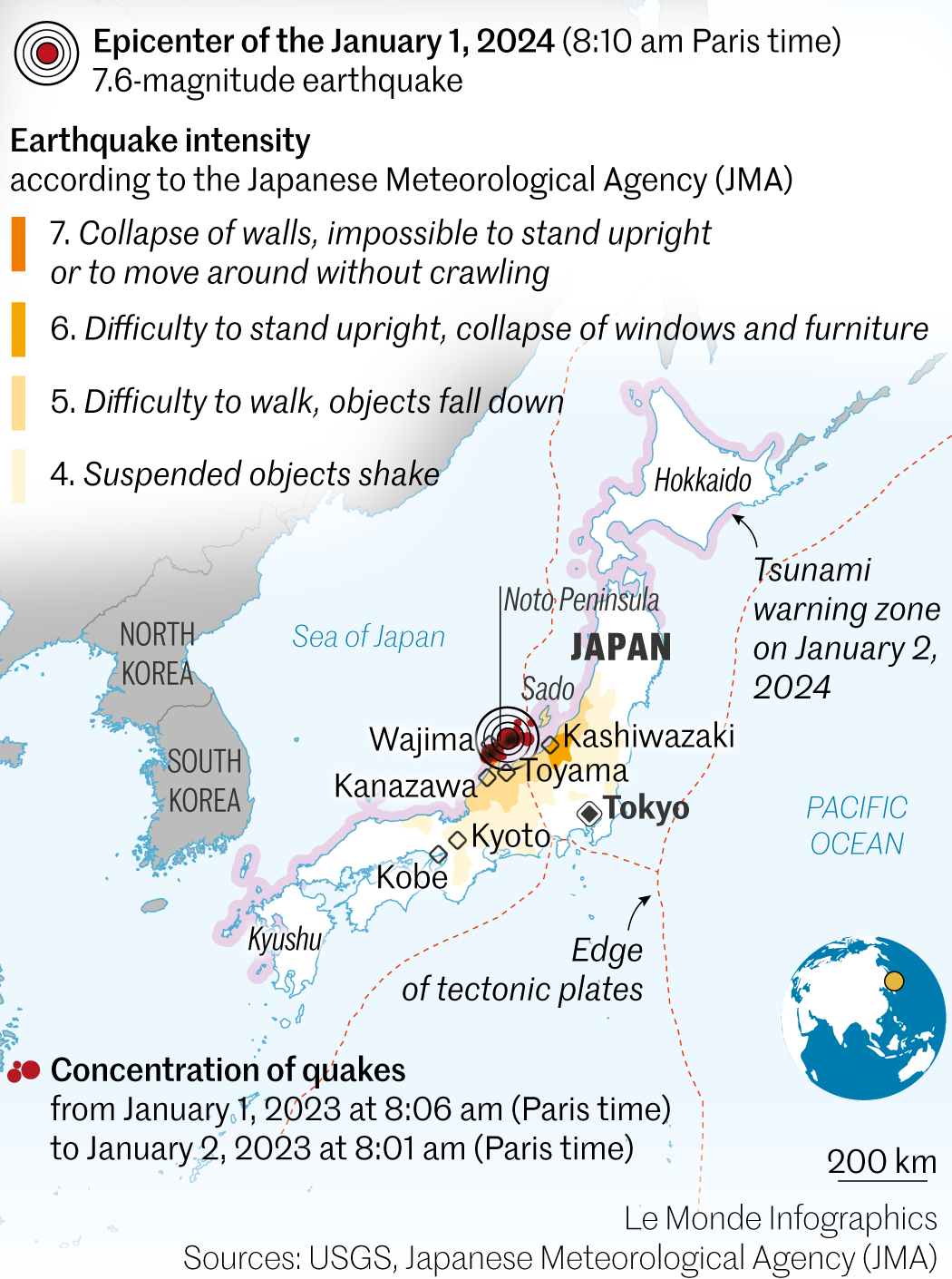 Sullivan News Japan Earthquake 2024 Map