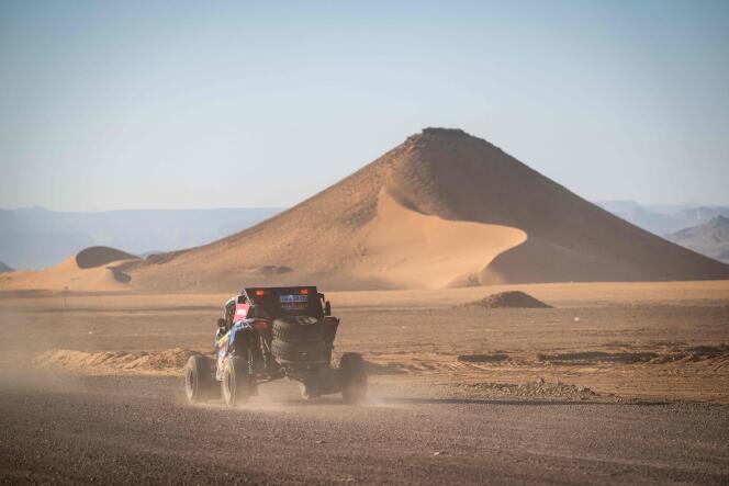 Ad AlUla, in Arabia Saudita, il 3 gennaio 2024, dove venerdì 5 gennaio è prevista la partenza del Rally Dakar. 