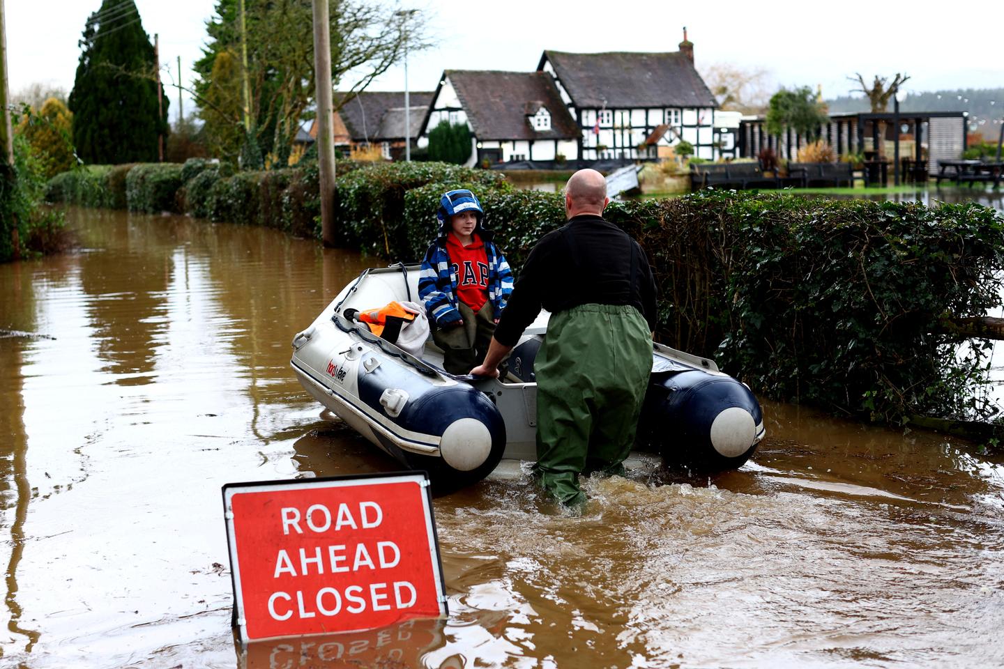 Storm Henk causes flooding and travel disruption in UK