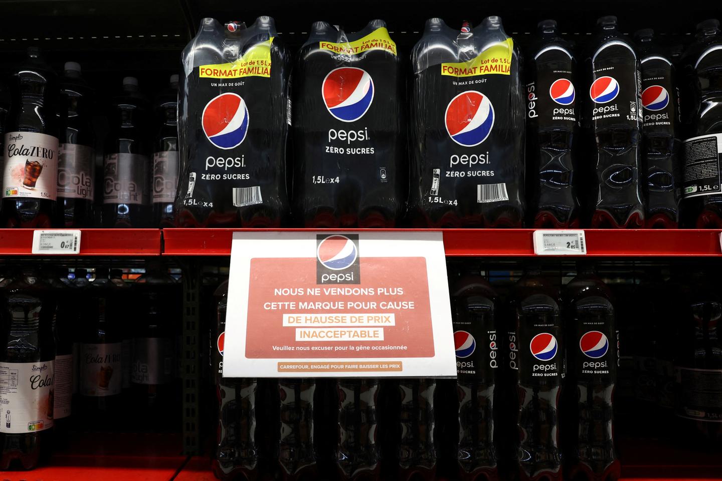 Carrefour drops PepsiCo products in stand against price hikes