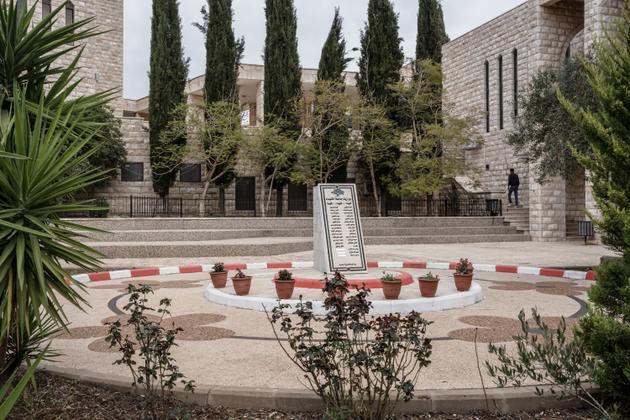 The martyrs' monument at Birzeit University