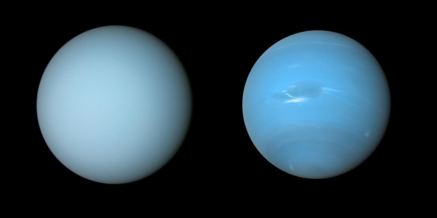 Uranus and Neptune reveal their true colors