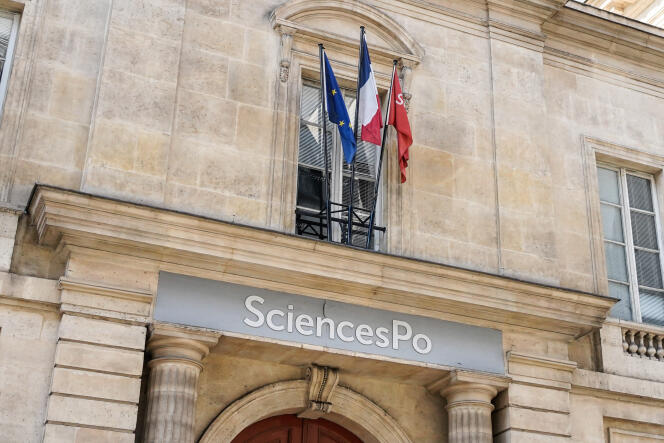 L’entrée de Sciences Po, à Paris, le 9 septembre 2023.