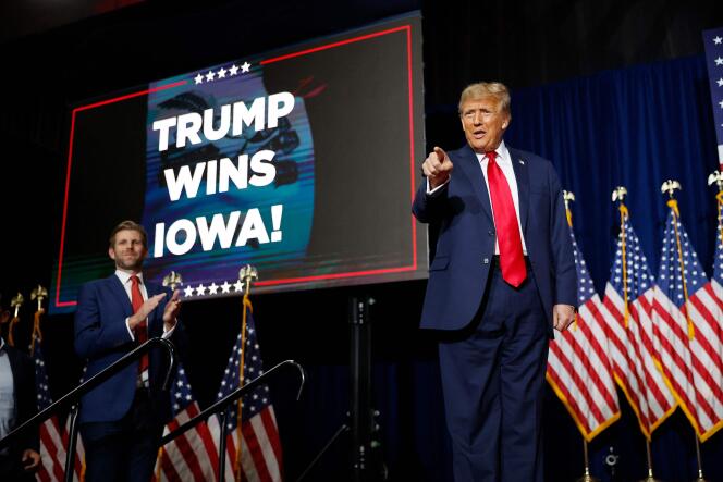 Republican primaries: In Iowa, Trump achieves a predictable, crushing first  victory