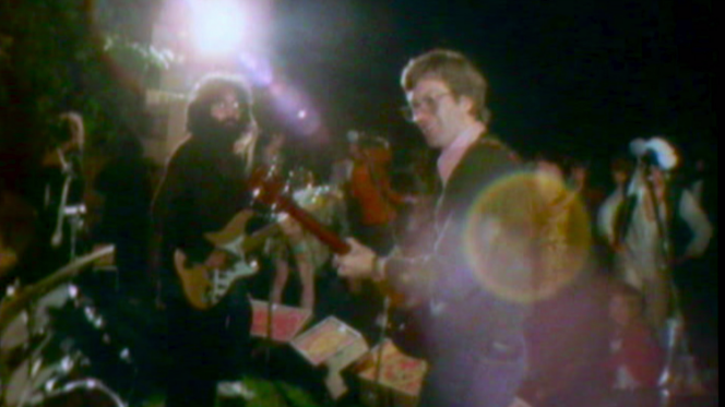 Le groupe californien Grateful Dead au Château d’Hérouville (Val-d’Oise), en juin 1971.