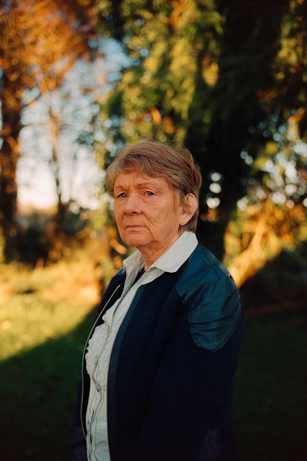Catherine Corless, πρώην αγρότης και τοπικός ιστορικός που εξέθεσε την υπόθεση των παιδιών στο σπίτι Tuam (εδώ στο Tuam, 30 Νοεμβρίου 2023)