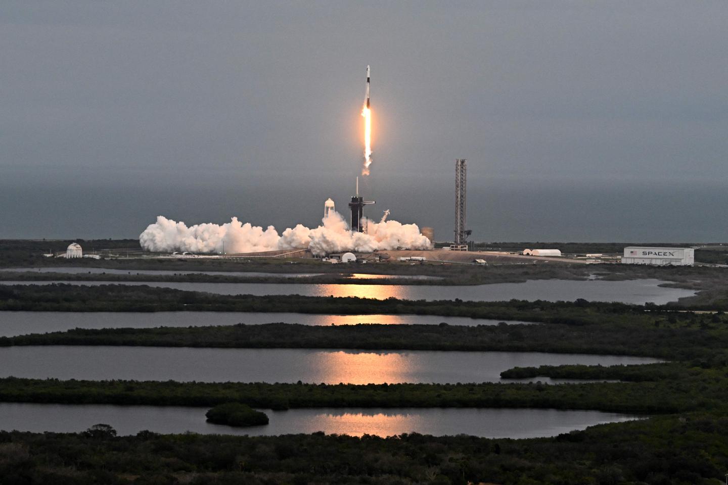 Astronauts from Turkey, Sweden, and Italy launch to space station on chartered SpaceX flight