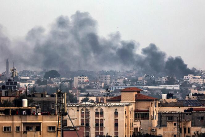 Plusieurs bombardements israéliens ont eu lieu à Khan Younès, dans le sud de la bande de Gaza, dimanche 21 janvier.