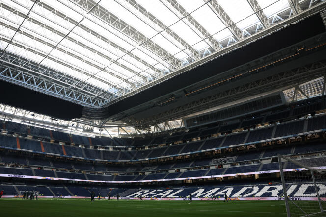 Le stade Santiago-Bernabeu du Real Madrid, le 21 janvier 2024.