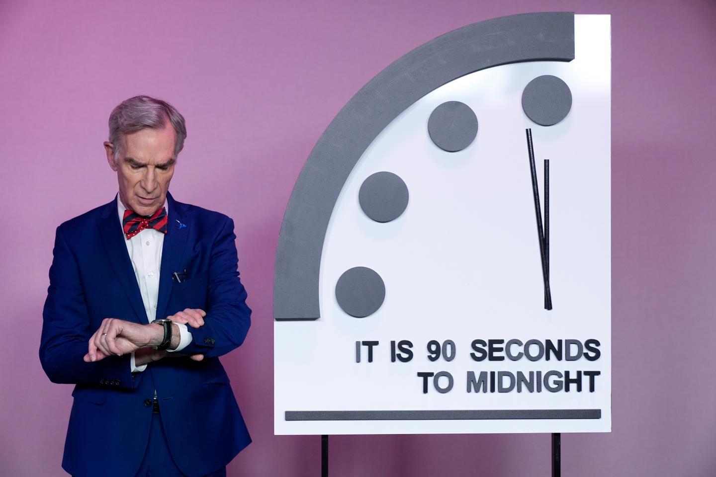 Doomsday Clock sticks at 90 seconds to midnight due to wars, nuclear threats and climate crisis
