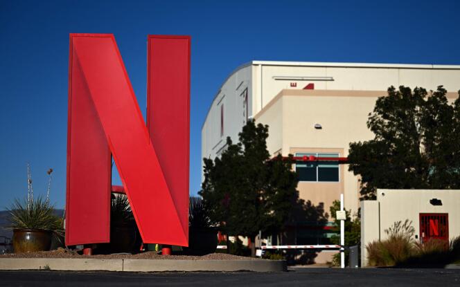  L’entrée des studios Netflix Albuquerque, au Nouveau-Mexique (Etats-Unis), le 13 octobre 2023.