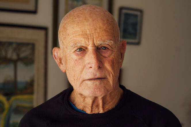 Ami Ayalon, former director of the Shin Bet, Israel's domestic intelligence service, at his home in Kerem Maharal, Israel, January 22, 2024.