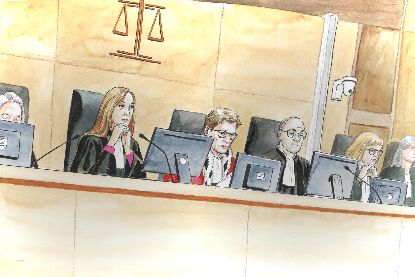 トレブ襲撃事件の裁判で、アルノー・ベルトラメの苦痛のサウンドトラックが流されている間の16分間のめまいと恐怖