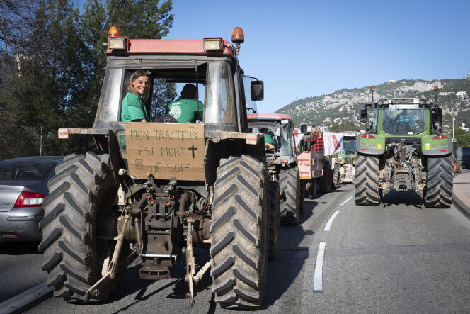Manifestation d’agriculteurs à Toulon, le 25 janvier 2024.