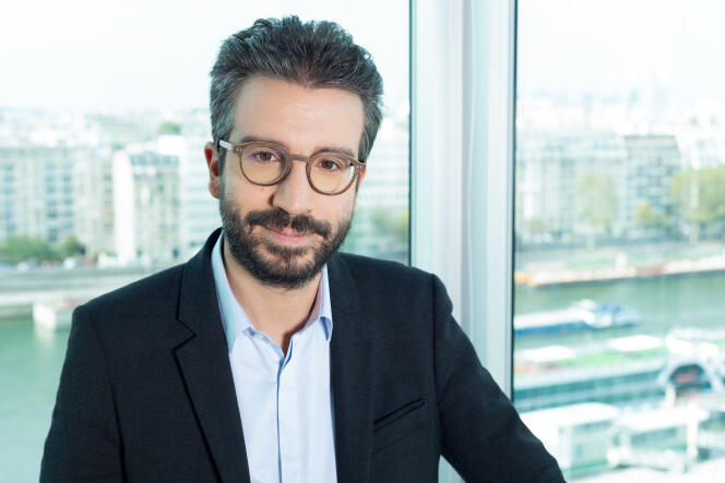 Stéphane Sitbon-Gomez, le directeur des antennes et des programmes de France Télévisions, à Paris, en septembre 2021.