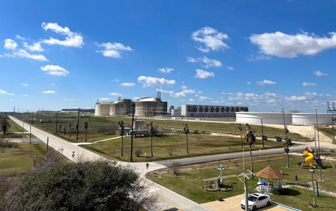 Το εργοστάσιο Freeport LNG, ο δεύτερος μεγαλύτερος εξαγωγέας υγροποιημένου φυσικού αερίου στις Ηνωμένες Πολιτείες, κοντά στο Freeport, Τέξας, 11 Φεβρουαρίου 2023.