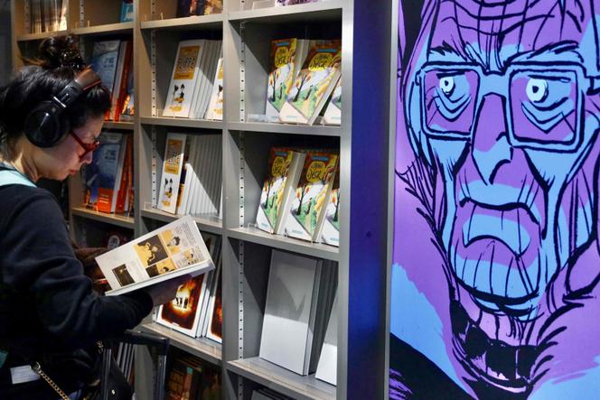 Durante o 51º Festival Internacional de Banda Desenhada de Angoulême, em Charente, 26 de janeiro de 2024.