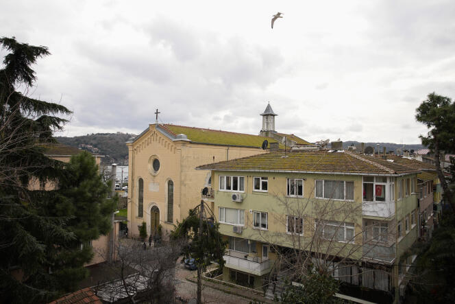 L’église Santa Maria, à Istanbul, en Turquie, le 28 janvier 2024.