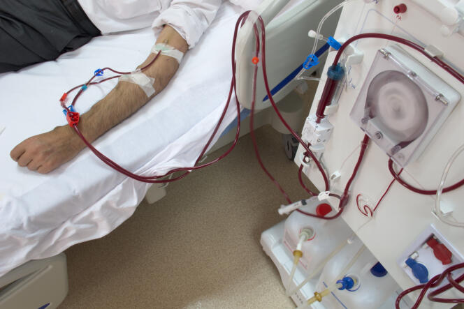 Photo d’illustration d’une dialyse sur un patient, en juin 2011.
