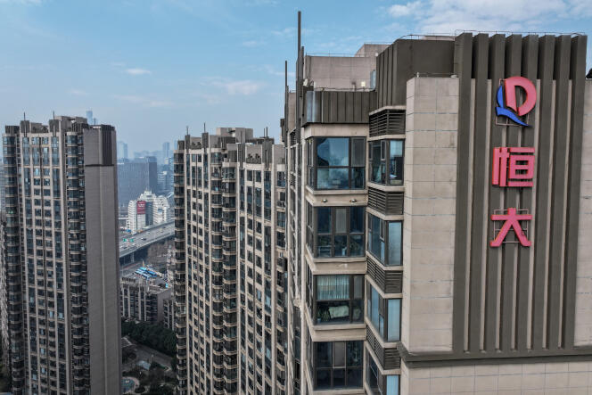Un complexe immobilier développé par Evergrande, à Nanjing, le 29 janvier 2024.