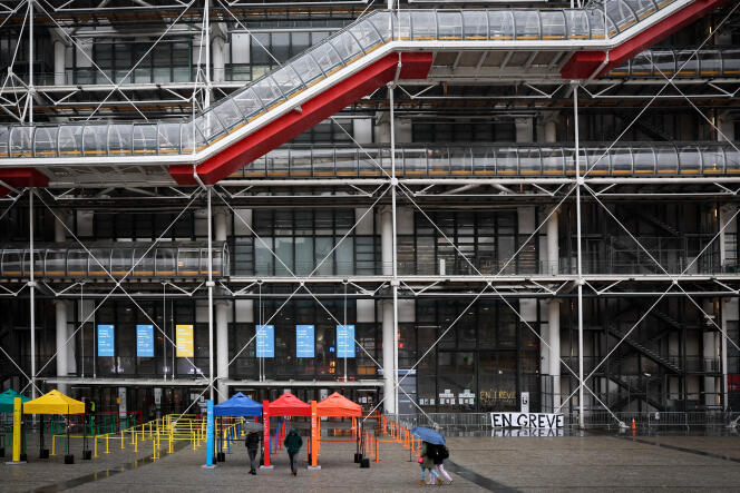 Le Centre Pompidou (Musée national d’art moderne), à Paris, le 16 novembre 2023. 