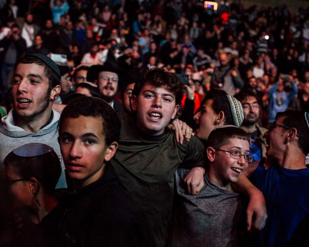 At the conference calling for the relocation of Jewish settlements in Gaza, in Jerusalem on January 28, 2024.