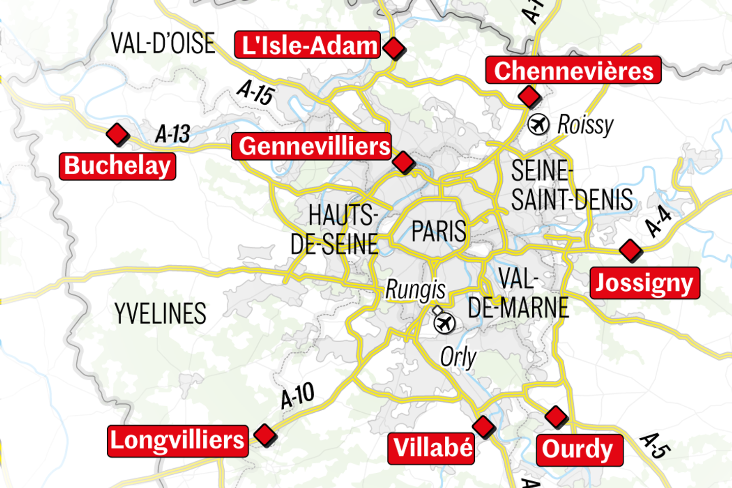 French farmers' protests: Map of Monday's roadblocks around Paris
