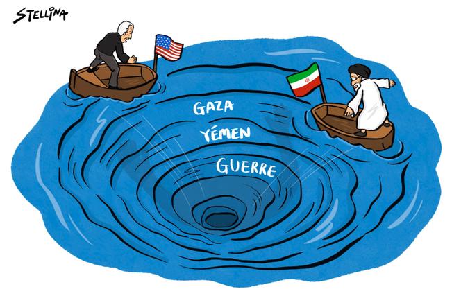 Dessin paru en « une » du « Monde » daté du 1er février, signé par la dessinatrice taïwanaise Stellina.