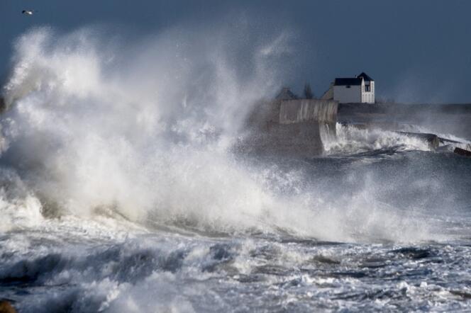 La tempête Bella, dans le Finistère, le 28 décembre 2020. 