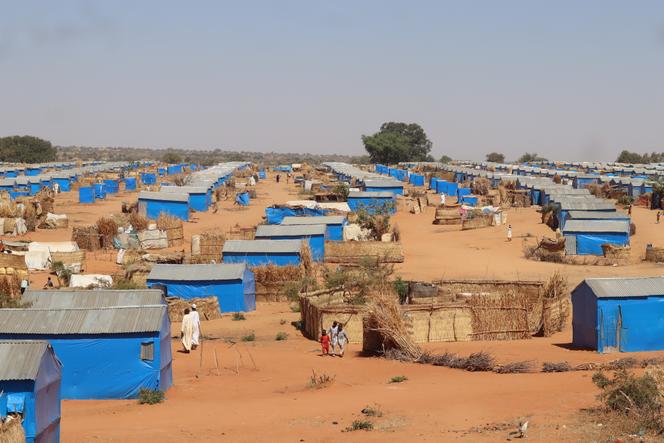 Le camp de réfugiés d’Ourang à Adré, au Tchad, le 7 décembre 2023, où vivent les réfugiés fuyant le conflit au Soudan.