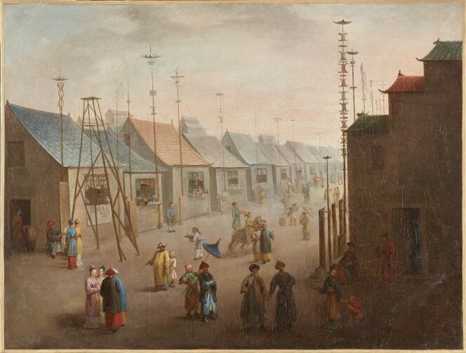 « La Foire de la ville de Nankin » (1761), de Marie Leszczynska, avec la collaboration de différents peintres.