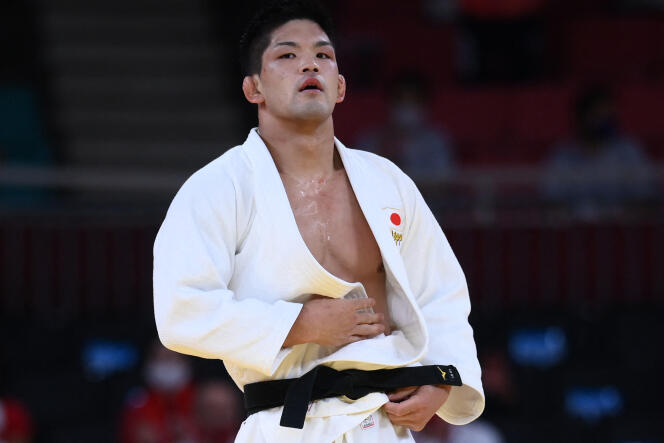 Le Japonais Shohei Ono lors des Jeux olympiques de Tokyo, au Nippon Budokan, le 26 juillet 2021.