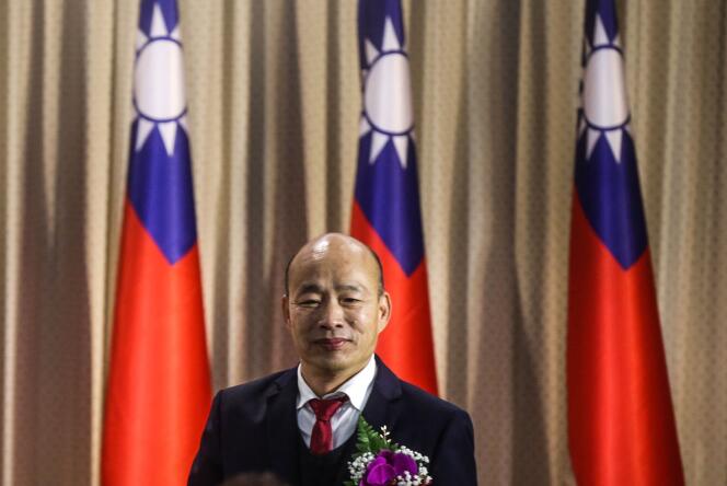 Le président du Parlement taïwanais, Han Kuo-yu, à Taipei, le 1er février 2024.