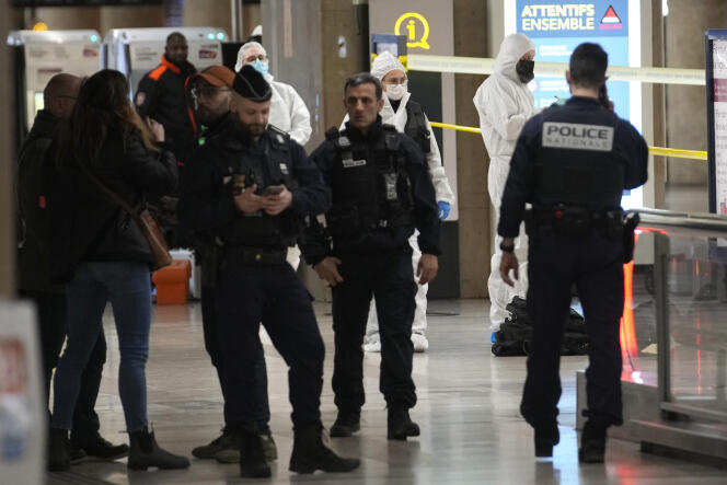 Después del ataque con cuchillo, Gare de Lyon, París, 3 de febrero de 2024.