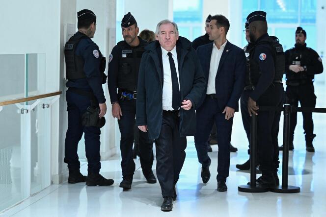 François Bayrou, au tribunal de Paris, le 5 février 2024.