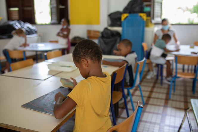 A l’école Laurence Marie-Magdeleine de Ducos, en Martinique, en septembre 2021.