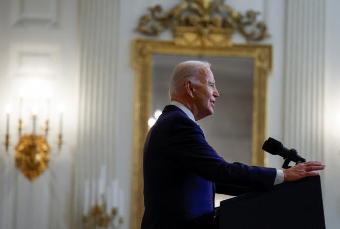 Le président américain, Joe Biden, à la Maison Blanche, à Washington, le 6 février 2024.