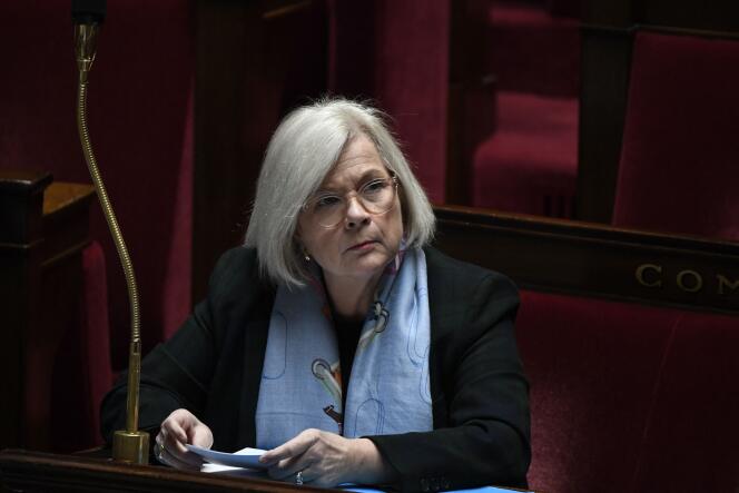 Catherine Vautrin à l’Assemblée nationale à Paris, le 31 janvier 2024. 
