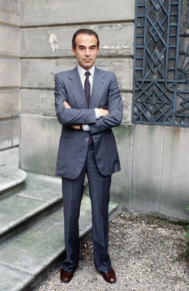 Robert Badinter, alors ministre de la justice, le 9 juillet 1981.