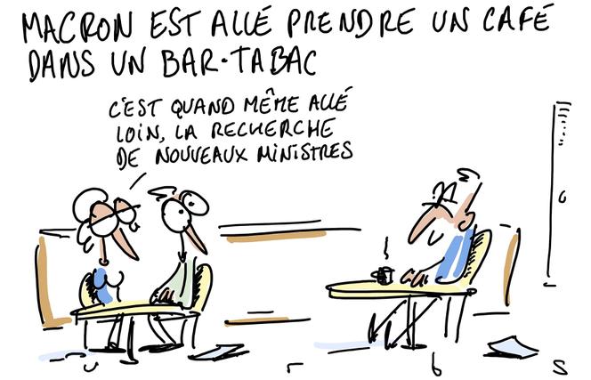 Dessin paru en « une » du « Monde » daté du 13 février, signé par le dessinateur français Urbs.