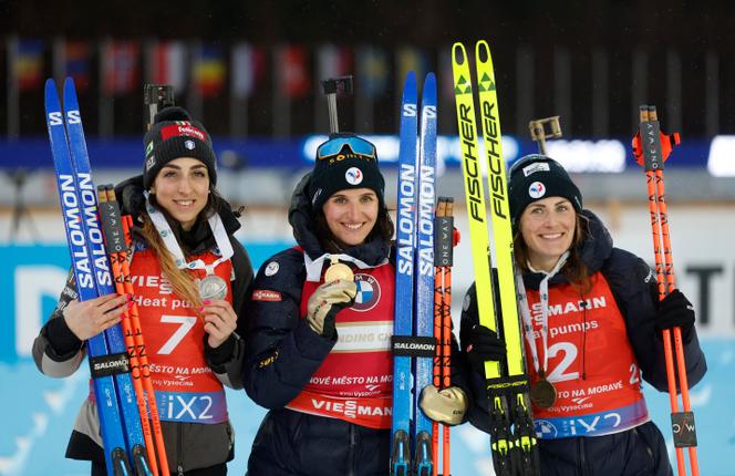 Image de Lisa Vittozzi, prise le 11 février 2024 à Nove Mesto, en République tchèque.