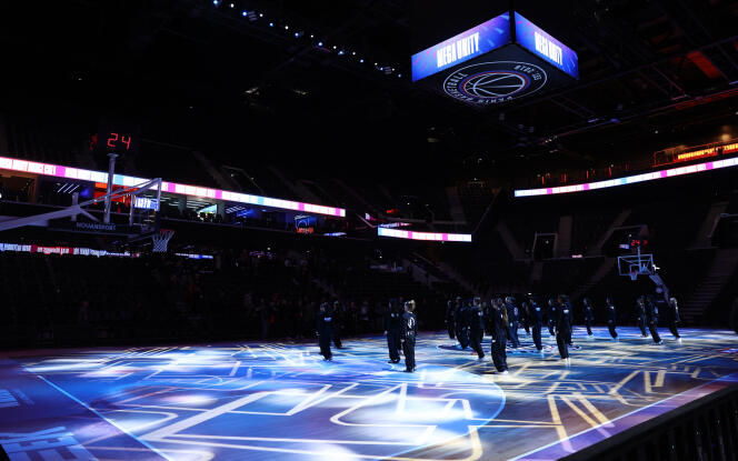 L'Adidas Arena, Porte de la Chapelle, à Paris, lors de son inauguration, le 11 février 2024. 