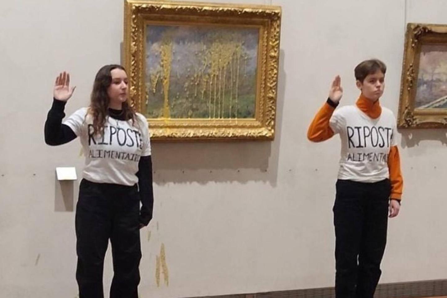 Climate activists throw soup at Monet painting in Lyon museum