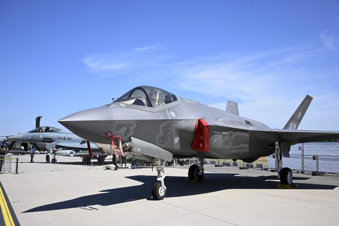 Lockheed Martin F-35 fighter jets at Schönefeld near Berlin on June 22, 2022.  The Hague Appeals Chamber found that there was a 