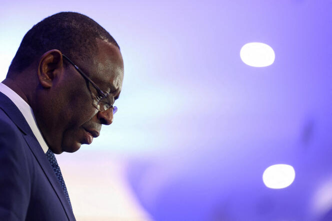El presidente senegalés, Macky Sall, en Bruselas el 25 de octubre de 2023. 
