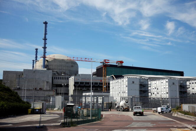 Le chantier de construction de l’EPR de troisième génération de Flamanville (Manche), le 14 juin 2022.